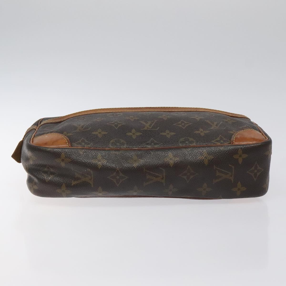 LOUIS VUITTON Monogram Compiegne 28 Clutch Bag M51845 LV Auth th5985