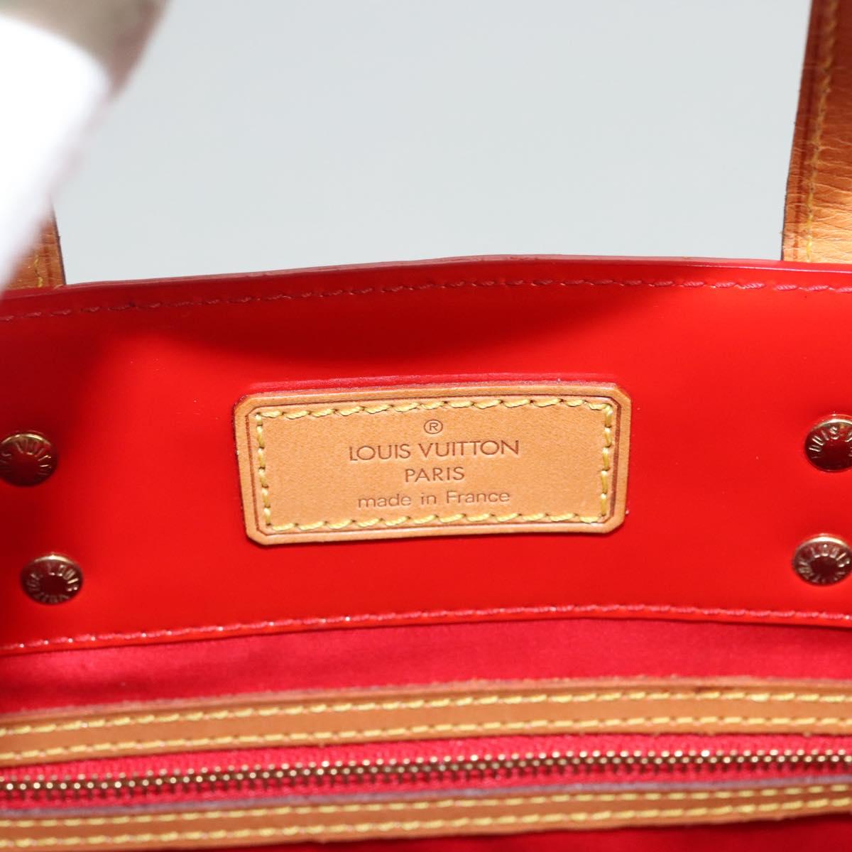 LOUIS VUITTON Monogram Vernis Reade MM Hand Bag Red Rouge M91086 LV Auth th5993