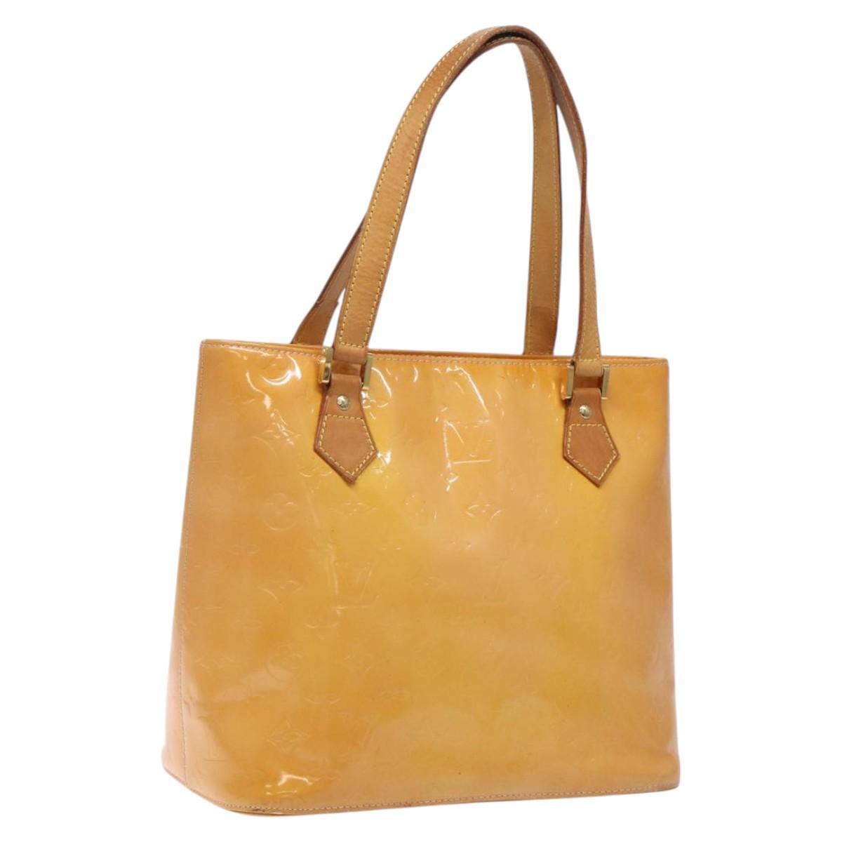 LOUIS VUITTON Monogram Vernis Houston Bag Marshmallow Pink M91302 LV Auth th6013