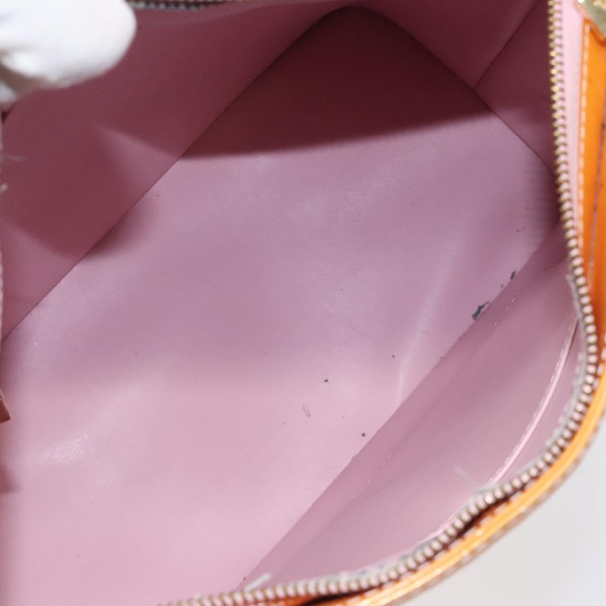 LOUIS VUITTON Monogram Vernis Houston Bag Marshmallow Pink M91302 LV Auth th6013