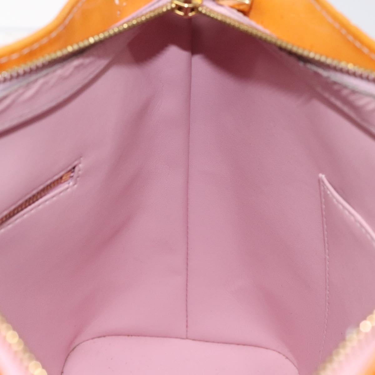 LOUIS VUITTON Monogram Vernis Houston Bag Marshmallow Pink M91302 LV Auth th6013