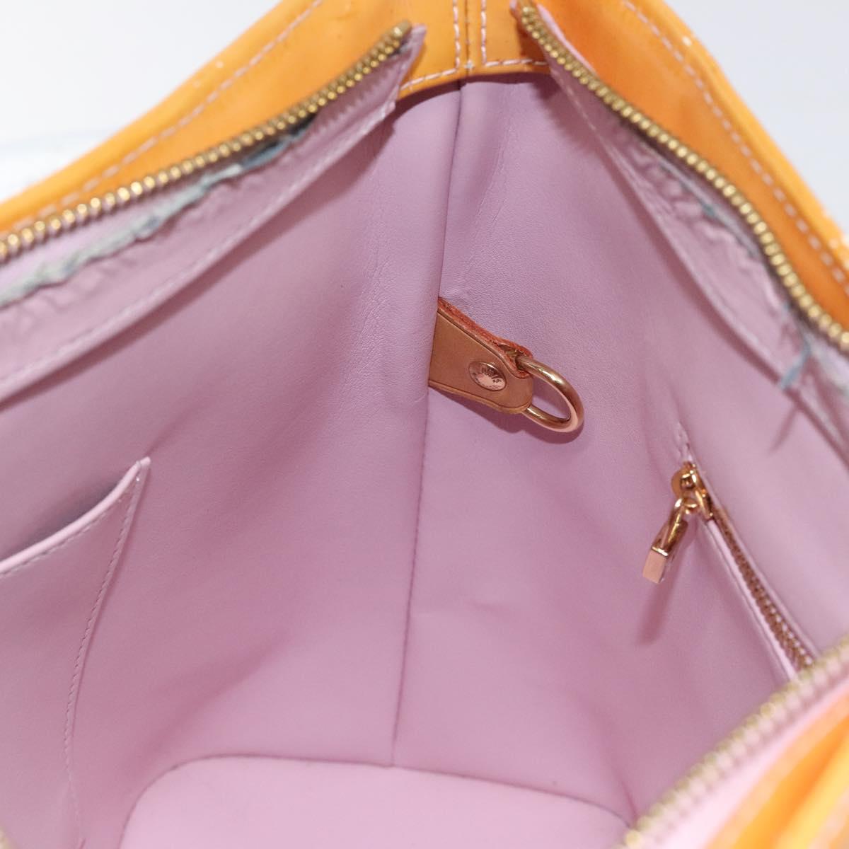 LOUIS VUITTON Monogram Vernis Houston Bag Marshmallow Pink M91302 LV Auth th6013