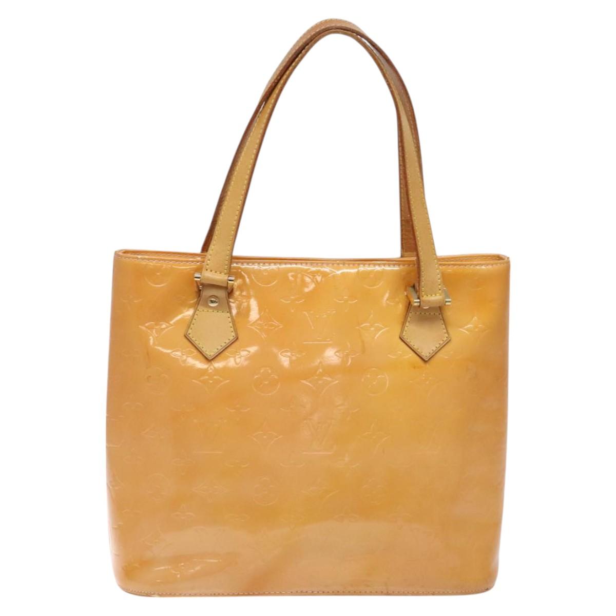 LOUIS VUITTON Monogram Vernis Houston Bag Marshmallow Pink M91302 LV Auth th6013