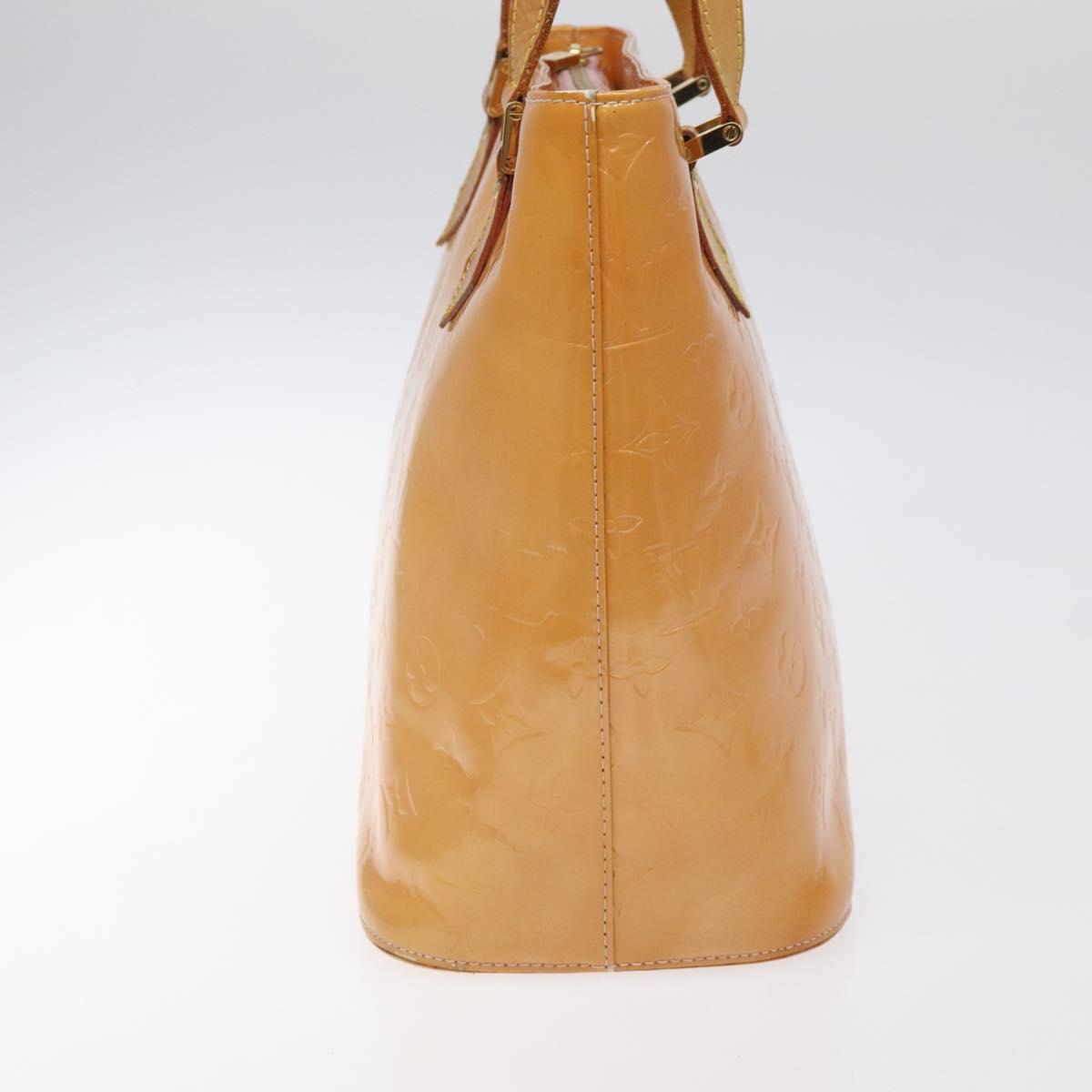 LOUIS VUITTON Monogram Vernis Houston Bag Marshmallow Pink M91302 LV Auth th6013