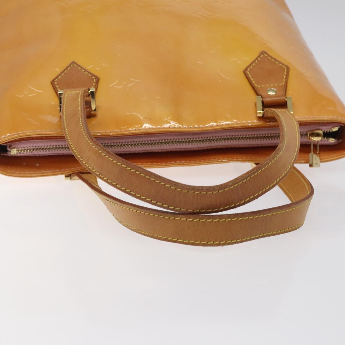 LOUIS VUITTON Monogram Vernis Houston Bag Marshmallow Pink M91302 LV Auth th6013