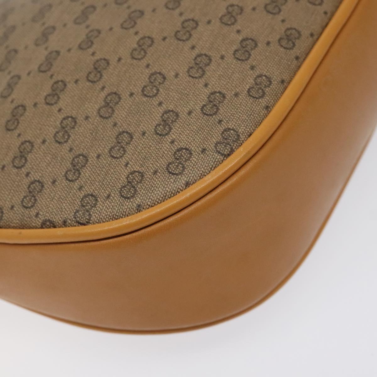 GUCCI Micro GG Supreme Shoulder Bag PVC Beige Gold 007 89 0094 Auth th6021