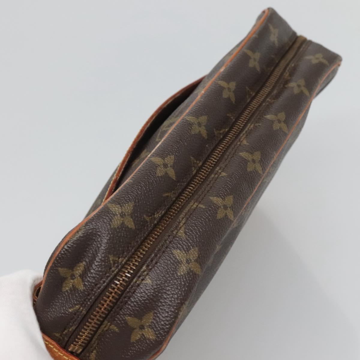 LOUIS VUITTON Monogram Compiegne 28 Clutch Bag M51845 LV Auth th6047