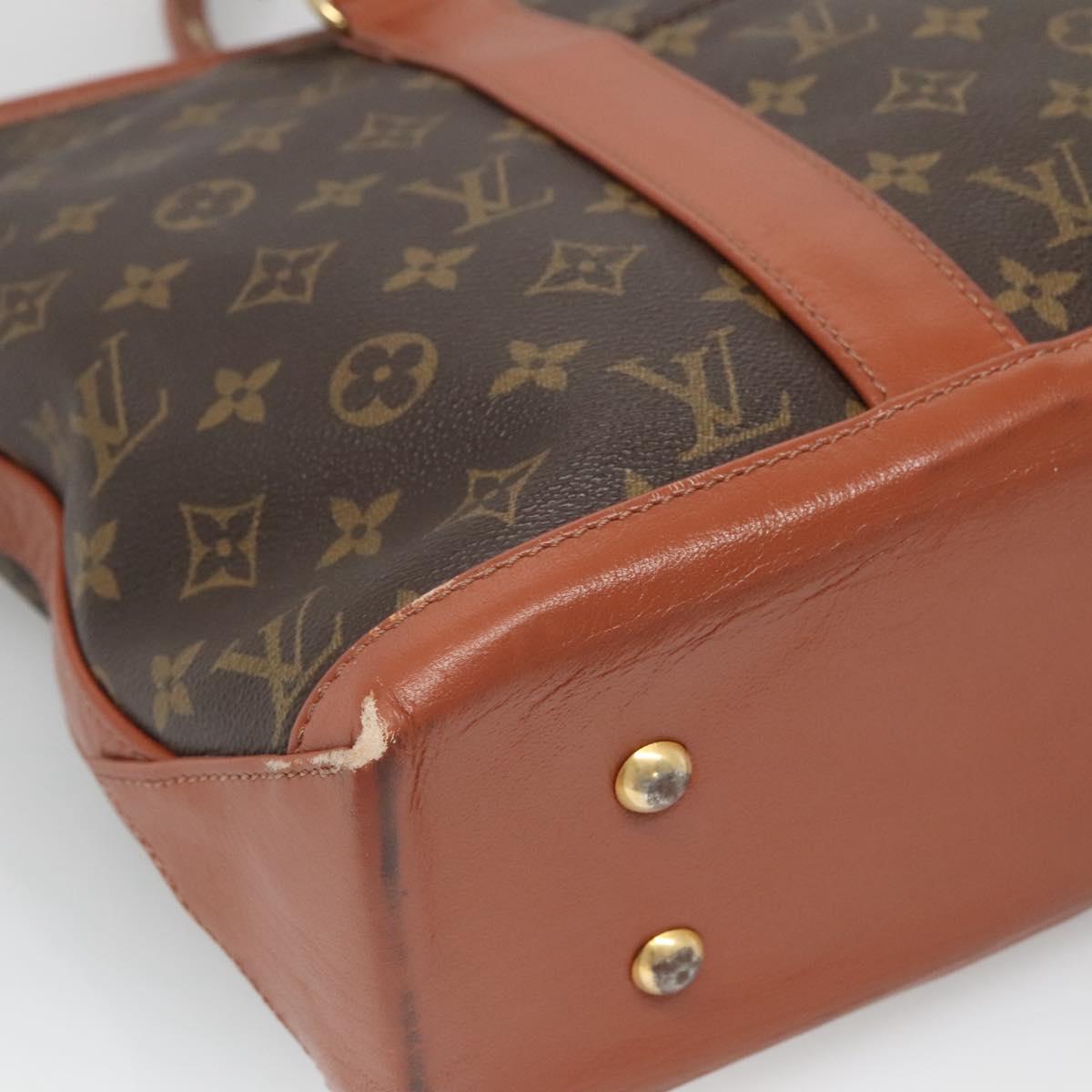 LOUIS VUITTON Monogram Sac Weekend PM Hand Bag M42425 LV Auth th6076