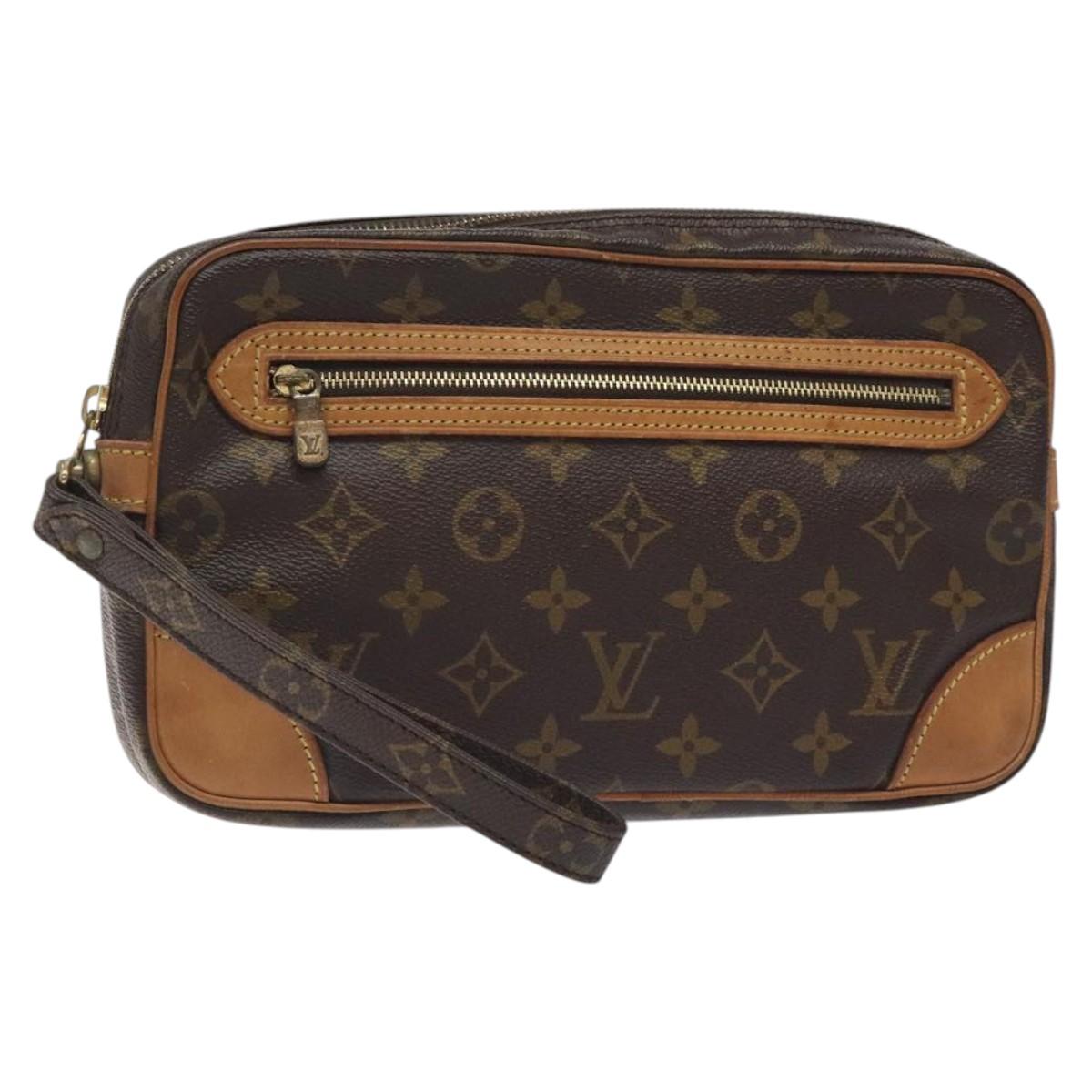 LOUIS VUITTON Monogram Marly Dragonne GM Clutch Bag M51825 LV Auth th6077