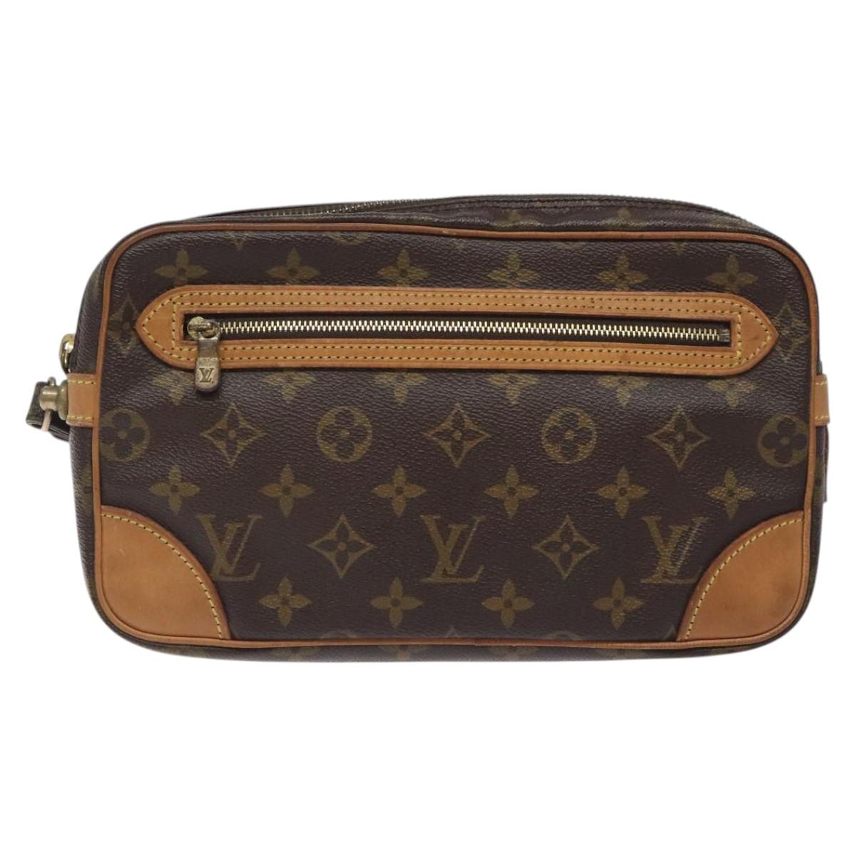LOUIS VUITTON Monogram Marly Dragonne GM Clutch Bag M51825 LV Auth th6077
