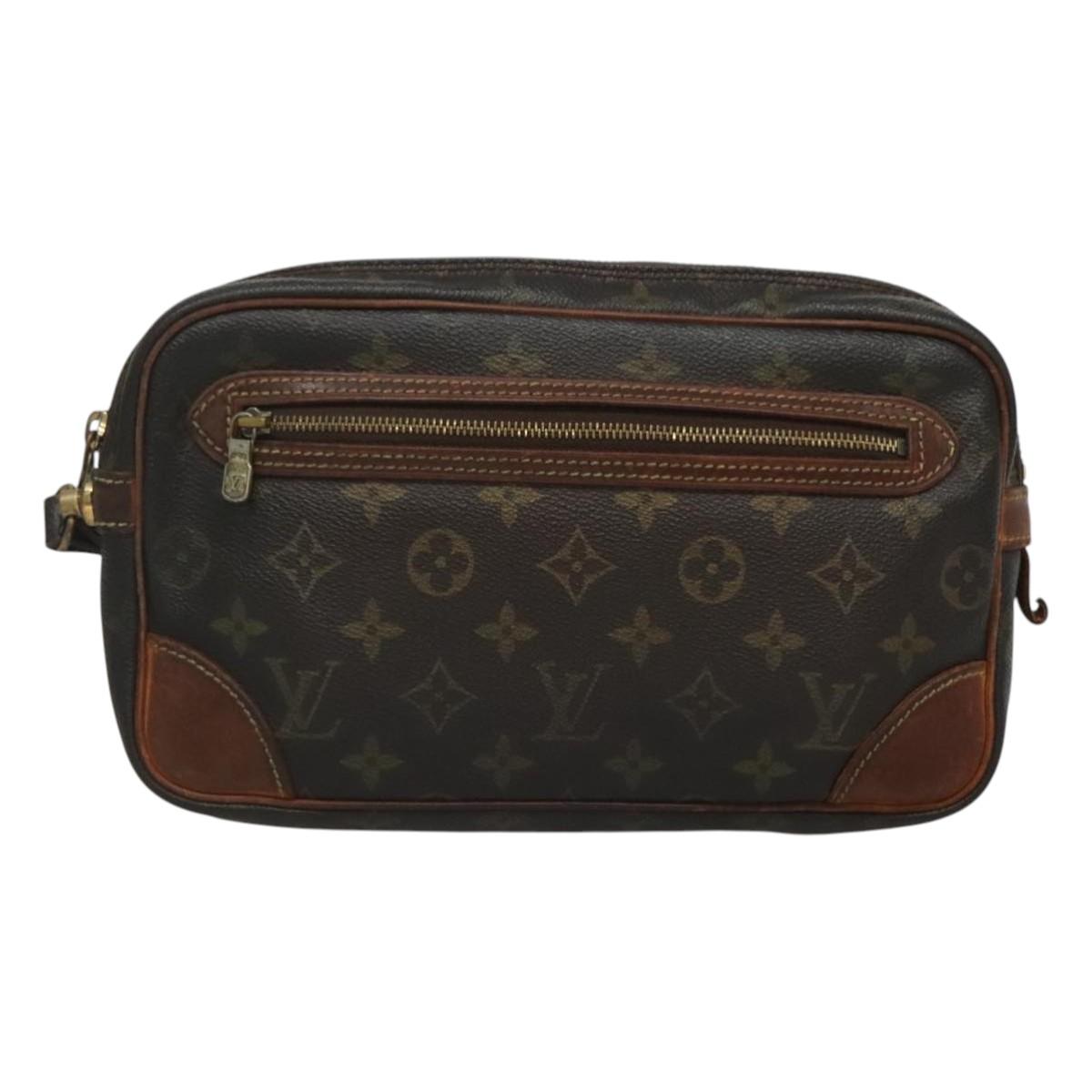 LOUIS VUITTON Monogram Marly Dragonne GM Clutch Bag M51825 LV Auth th6078