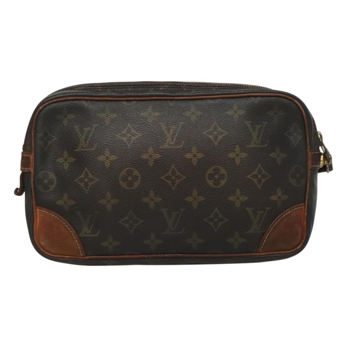 LOUIS VUITTON Monogram Marly Dragonne GM Clutch Bag M51825 LV Auth th6078
