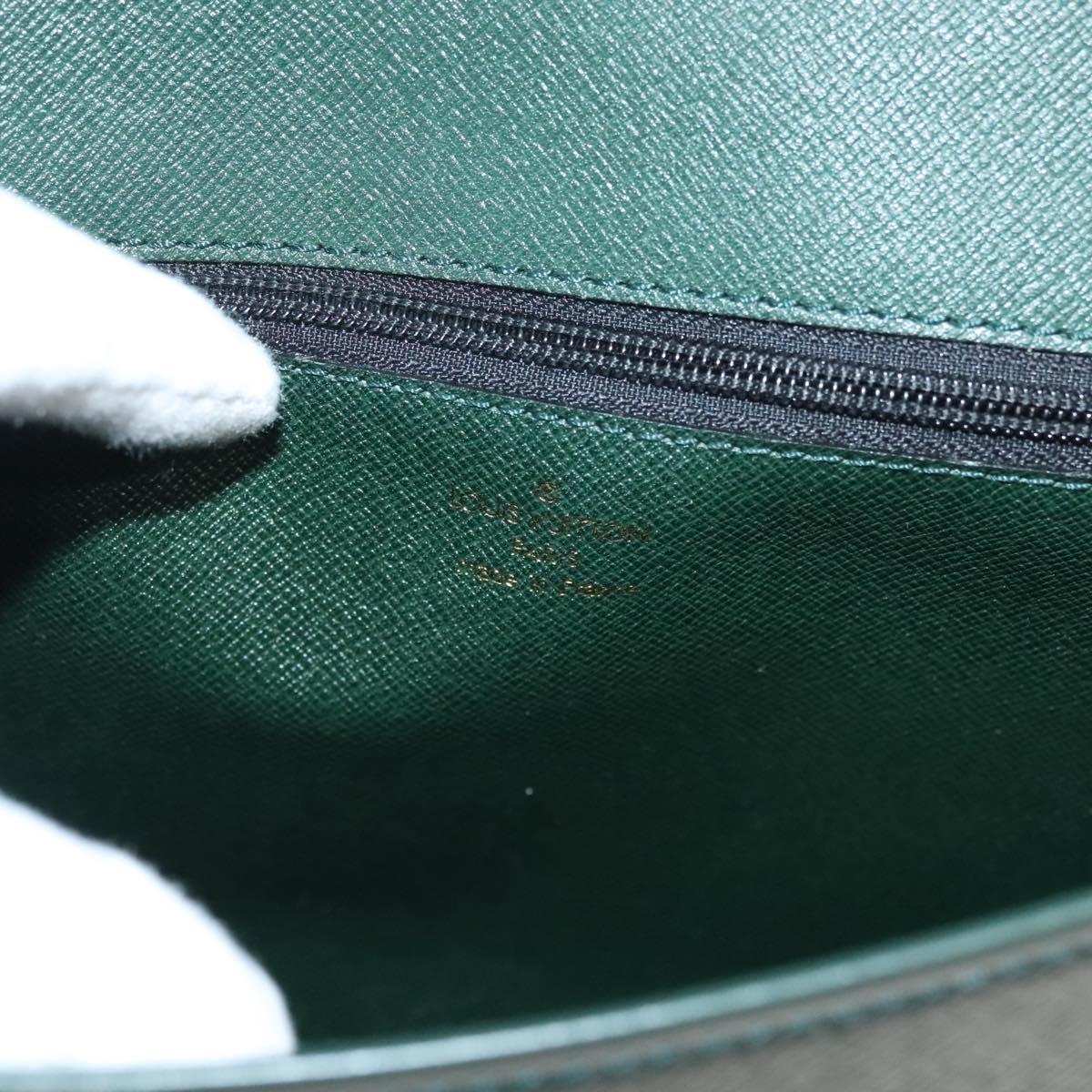 LOUIS VUITTON Taiga Leather Volga Briefcase Epicea M30204 LV Auth th6095