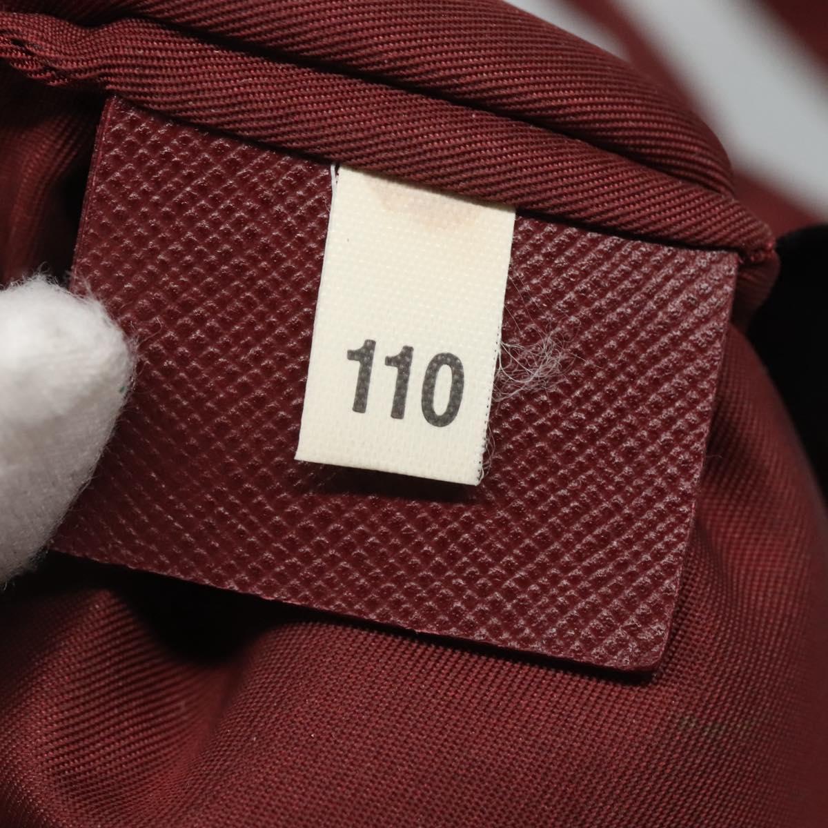 PRADA Hand Bag Nylon Red Auth th6103