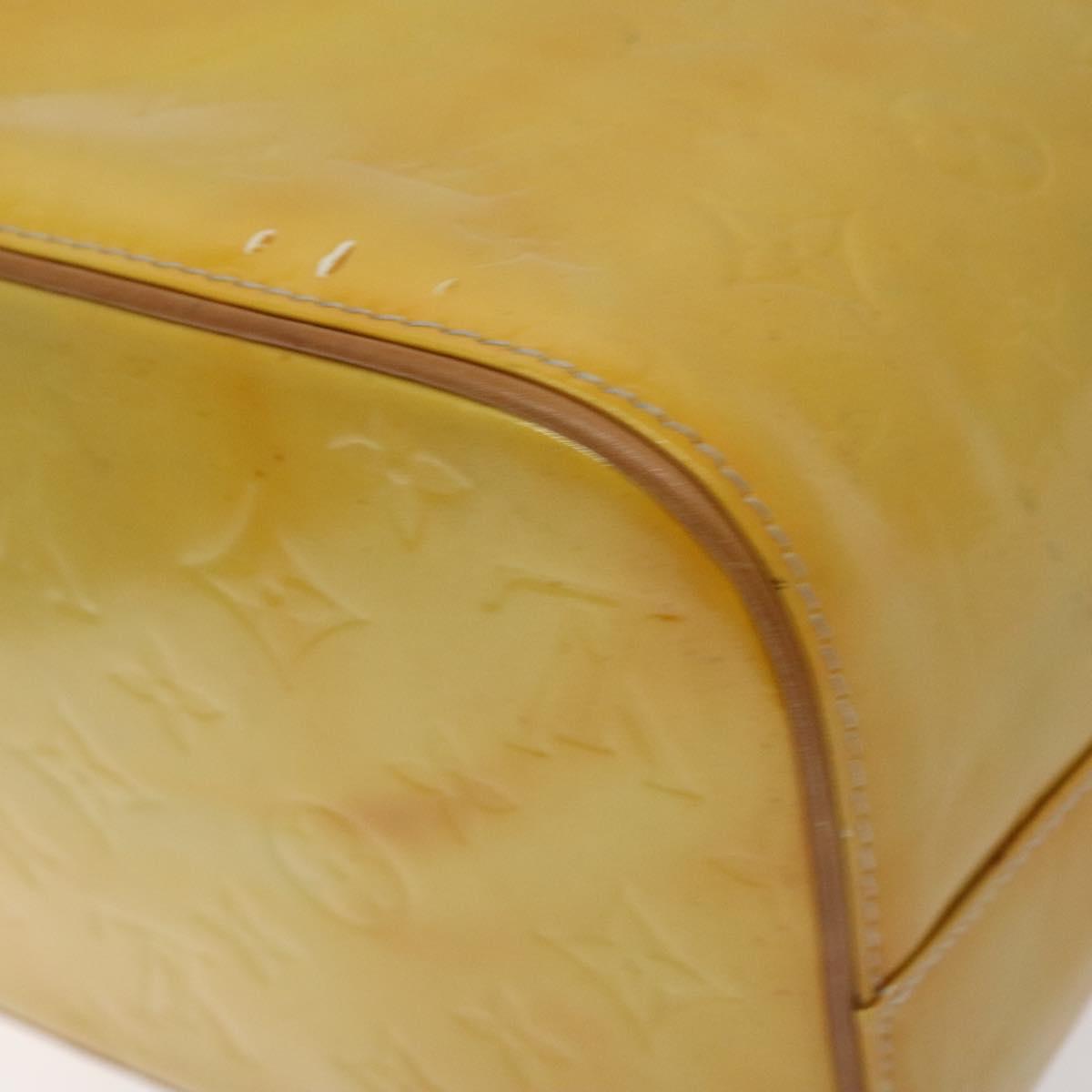 LOUIS VUITTON Monogram Vernis Houston Hand Bag Gris M91053 LV Auth th6122