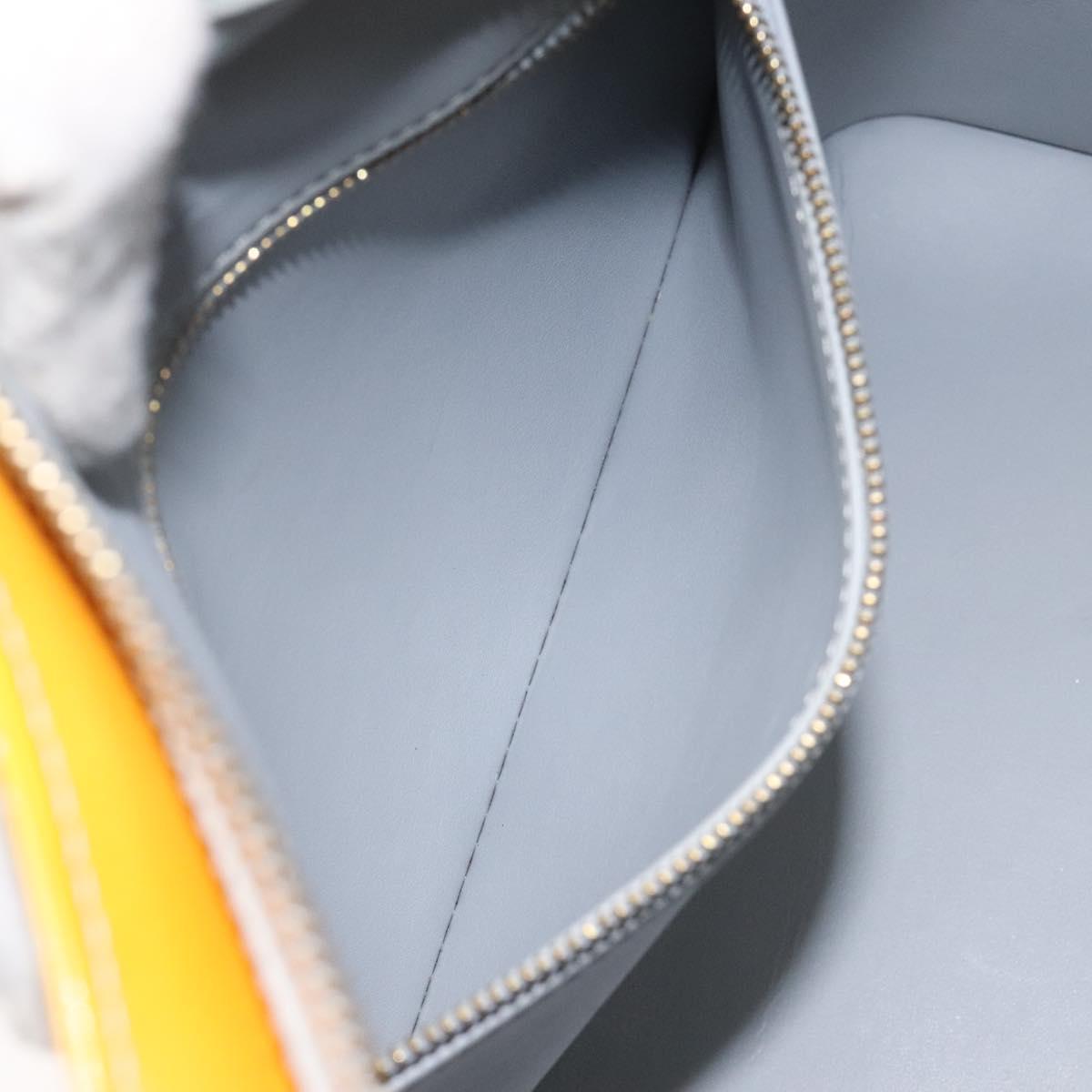 LOUIS VUITTON Monogram Vernis Houston Hand Bag Gris M91053 LV Auth th6122