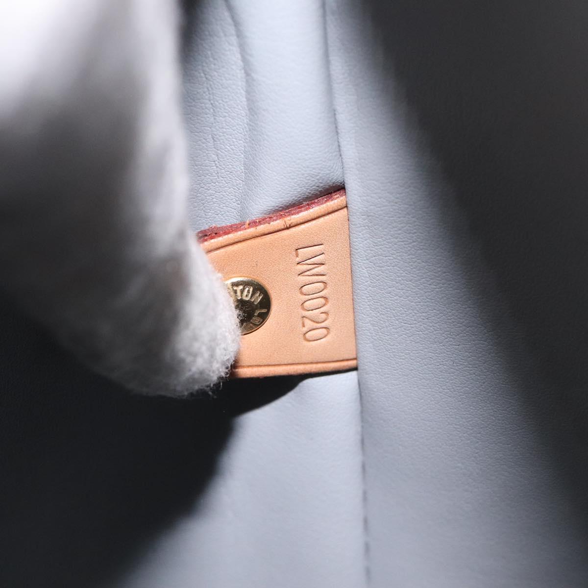 LOUIS VUITTON Monogram Vernis Houston Hand Bag Gris M91053 LV Auth th6122