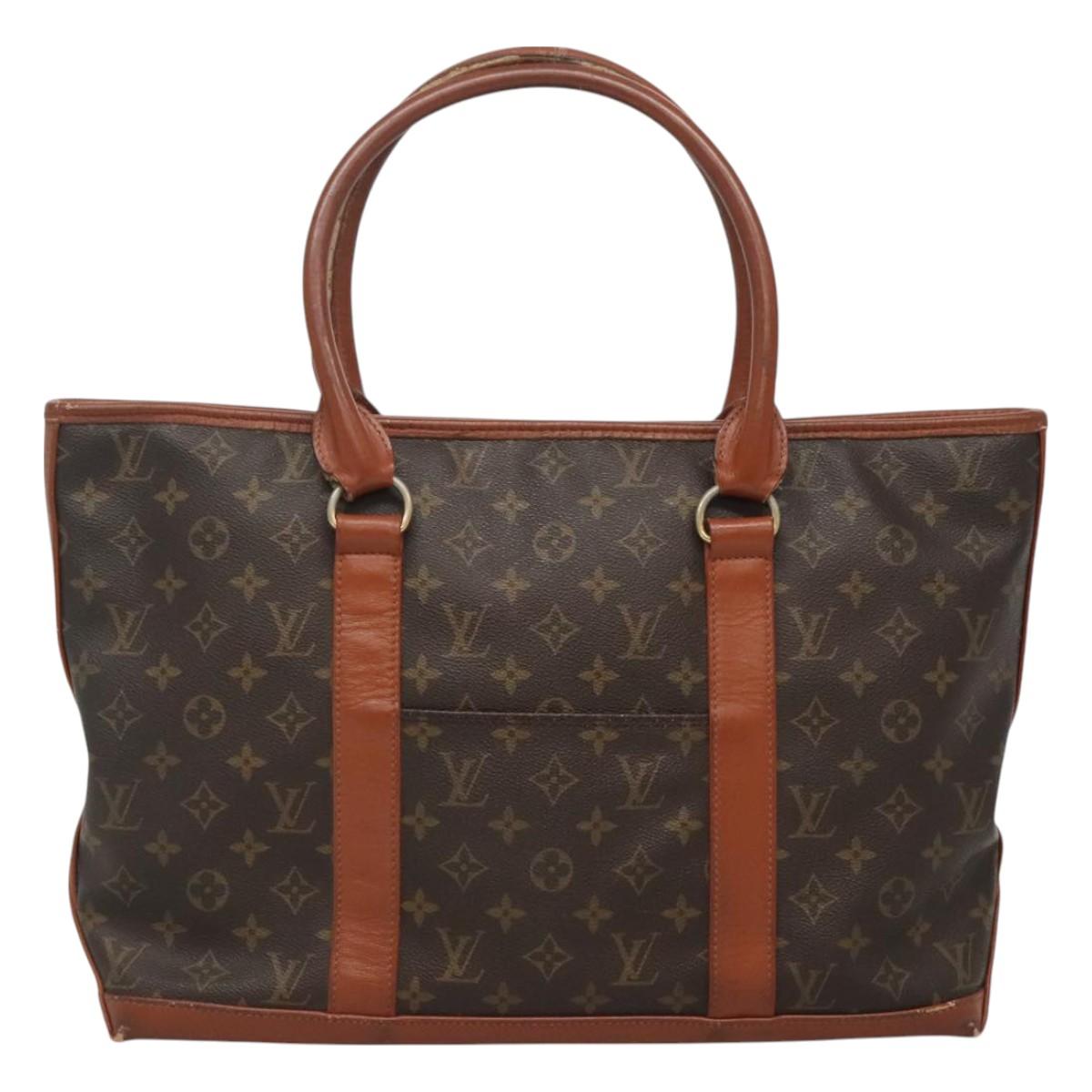 LOUIS VUITTON Monogram Sac Weekend PM Hand Bag M42425 LV Auth th6126