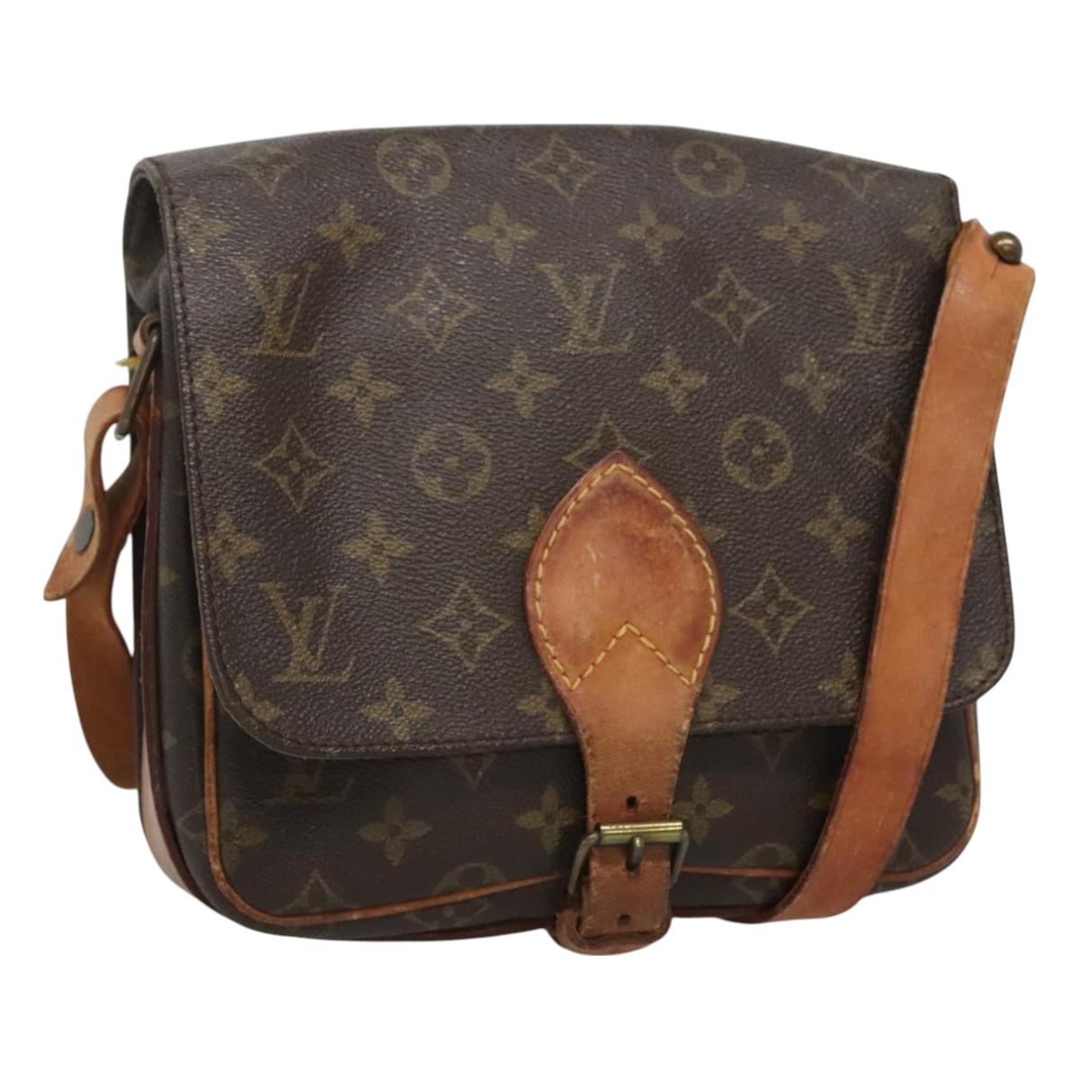 LOUIS VUITTON Monogram Cartouchiere MM Shoulder Bag M51253 LV Auth th6130