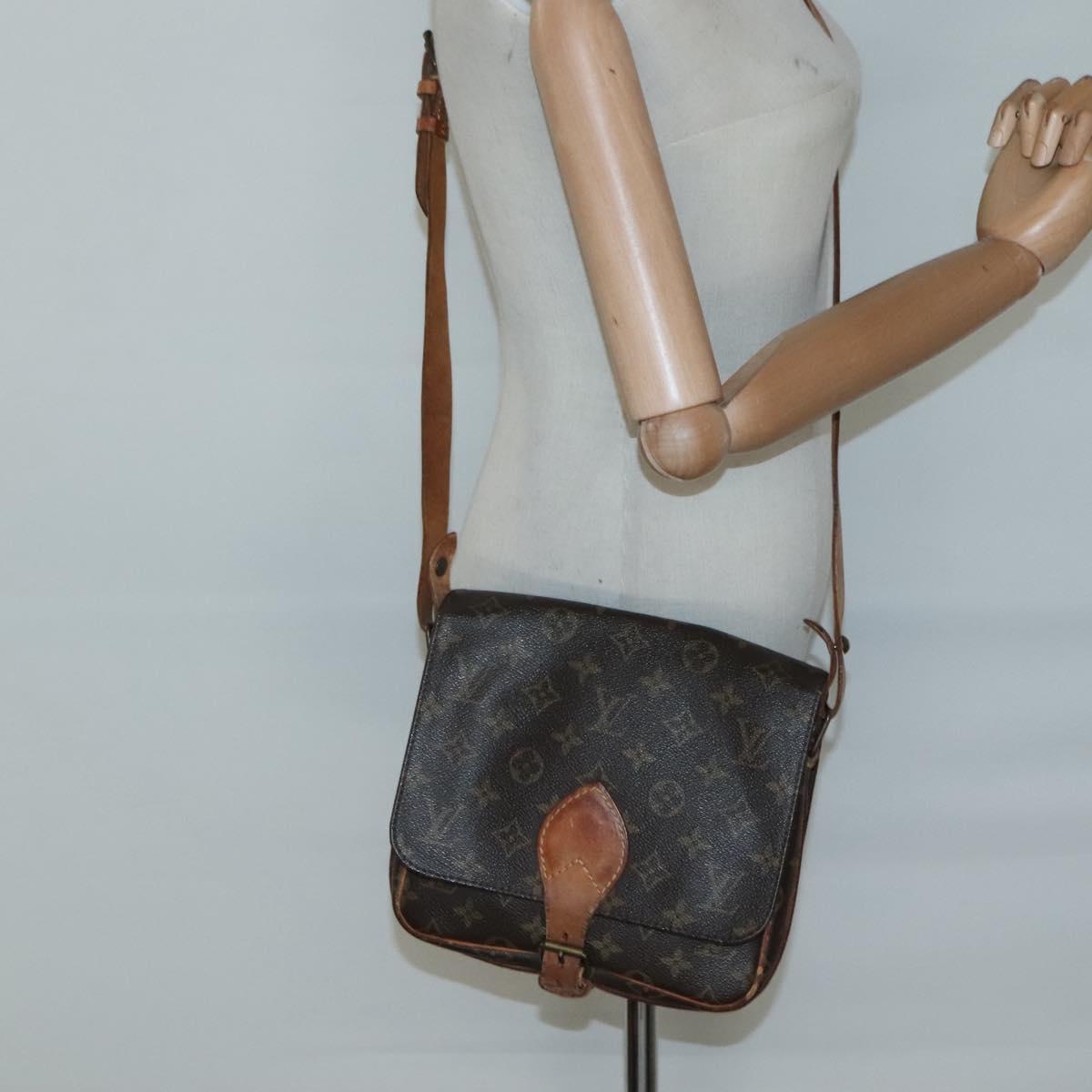 LOUIS VUITTON Monogram Cartouchiere MM Shoulder Bag M51253 LV Auth th6130