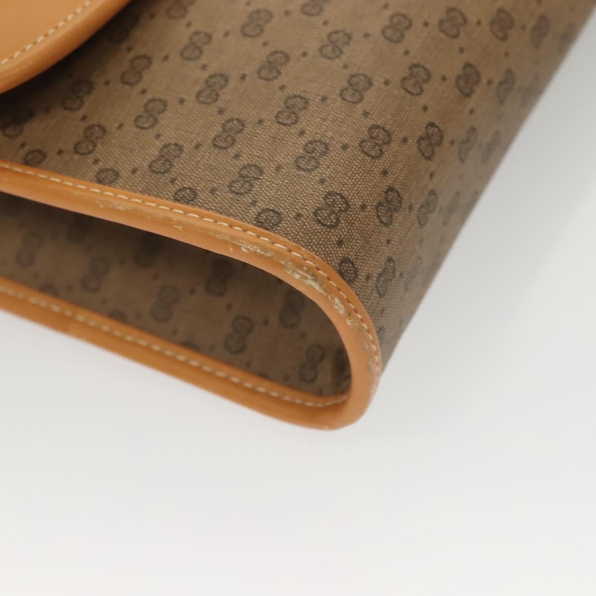 GUCCI Micro GG Supreme Shoulder Bag PVC Beige Gold 004 112 0264 Auth th6145