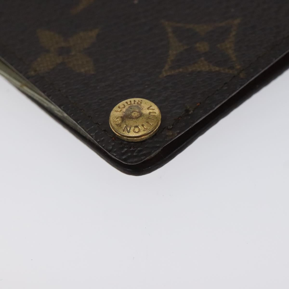 LOUIS VUITTON Monogram Porto Cartes Credit Pression Card Case M60937 Auth th6156