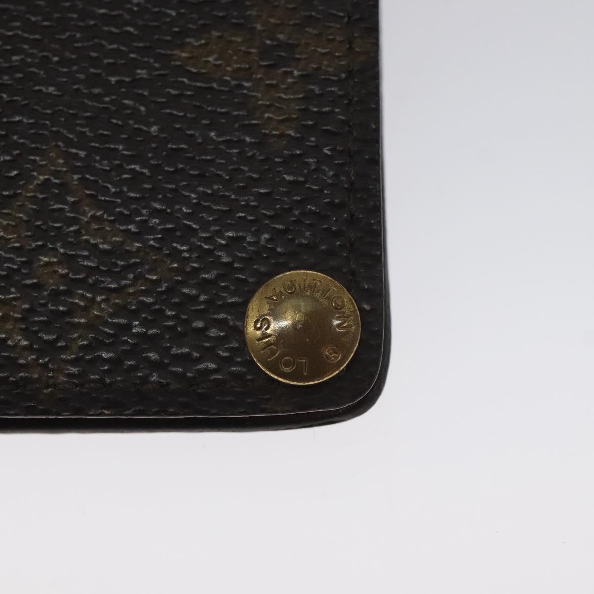 LOUIS VUITTON Monogram Porto Cartes Credit Pression Card Case M60937 Auth th6156
