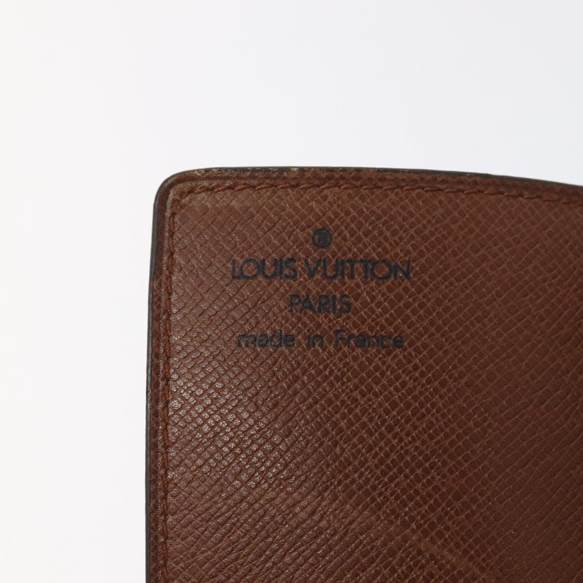 LOUIS VUITTON Monogram Porto Cartes Credit Pression Card Case M60937 Auth th6156