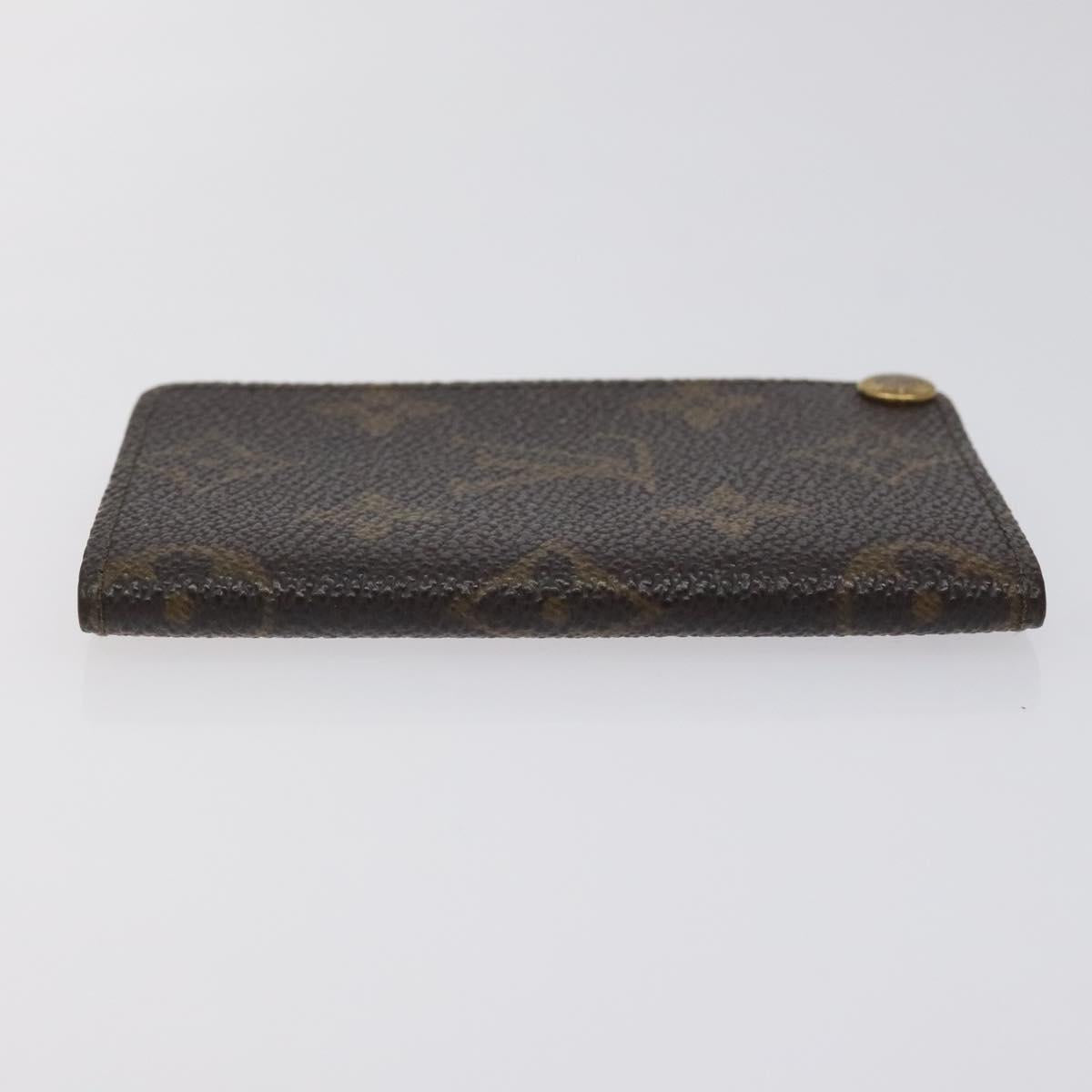 LOUIS VUITTON Monogram Porto Cartes Credit Pression Card Case M60937 Auth th6156