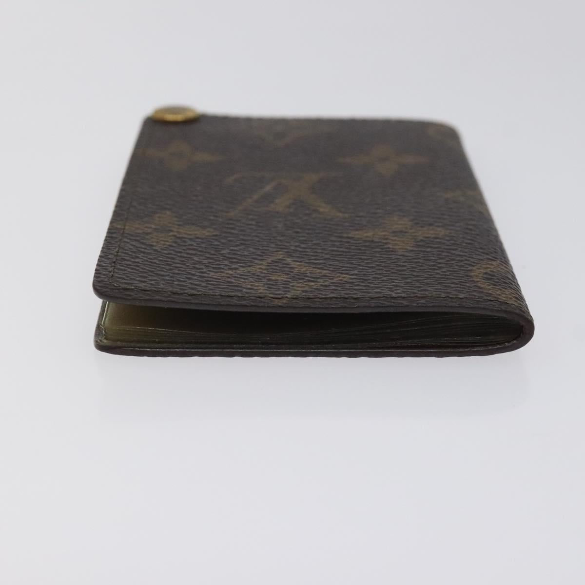 LOUIS VUITTON Monogram Porto Cartes Credit Pression Card Case M60937 Auth th6156