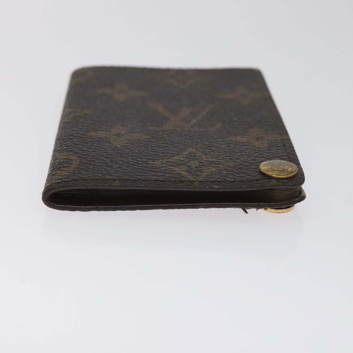 LOUIS VUITTON Monogram Porto Cartes Credit Pression Card Case M60937 Auth th6156
