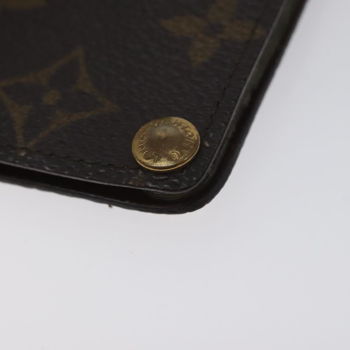 LOUIS VUITTON Monogram Porto Cartes Credit Pression Card Case M60937 Auth th6156