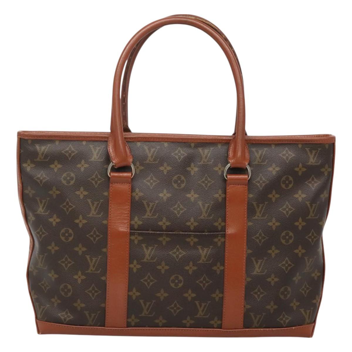 LOUIS VUITTON Monogram Sac Weekend PM Hand Bag M42425 LV Auth th6157