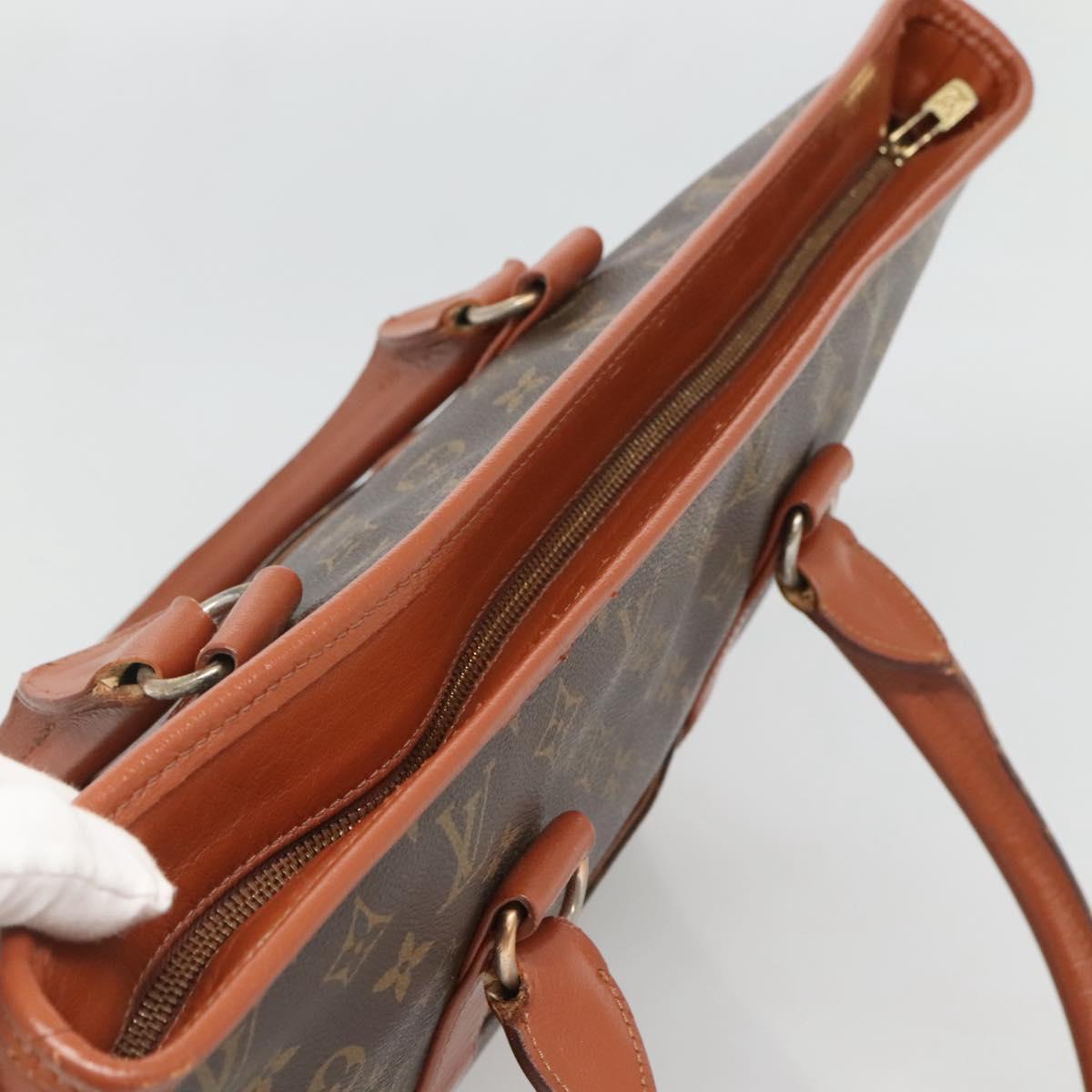 LOUIS VUITTON Monogram Sac Weekend PM Hand Bag M42425 LV Auth th6157