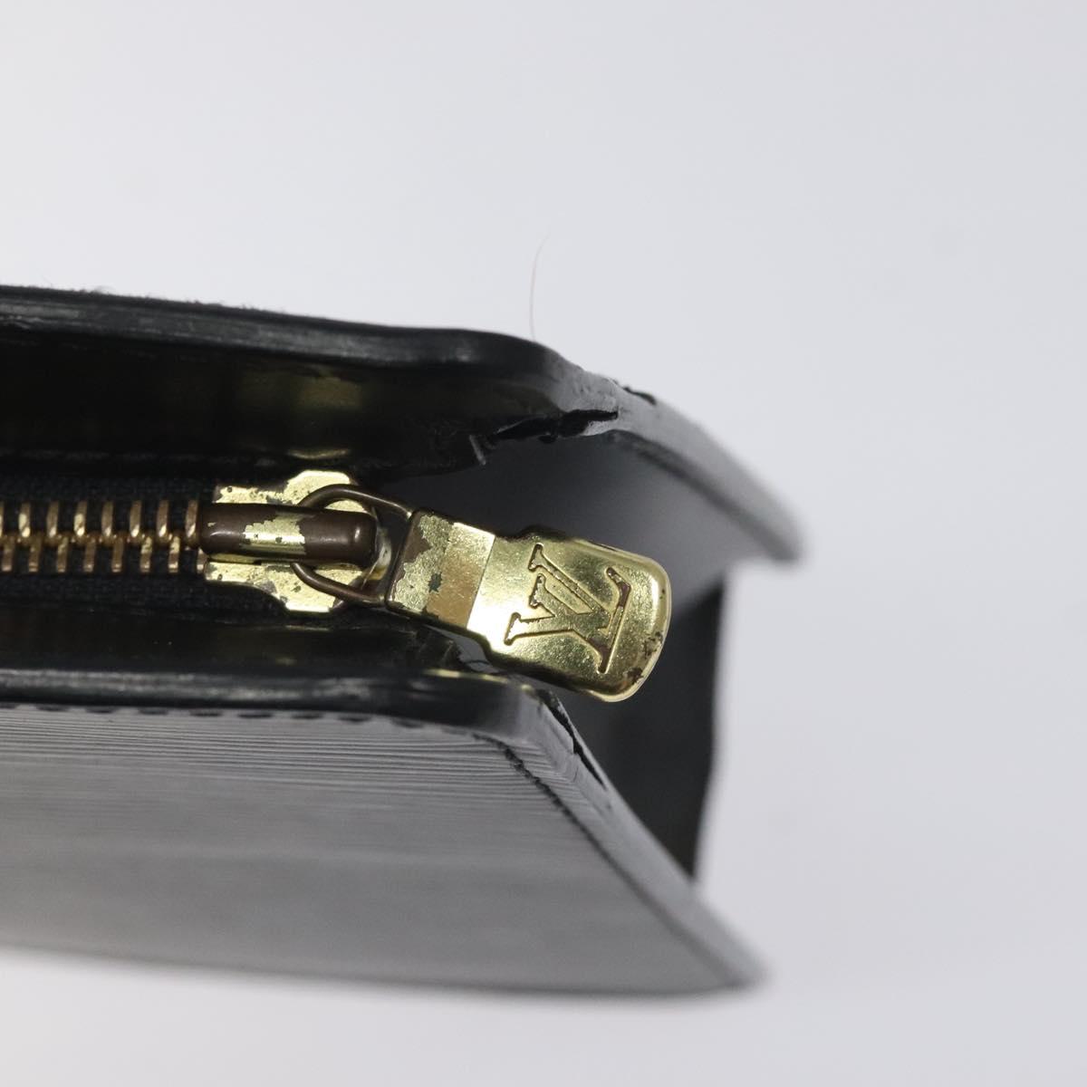 LOUIS VUITTON Epi Pochette Homme Clutch Bag Black Noir M52522 LV Auth th6189