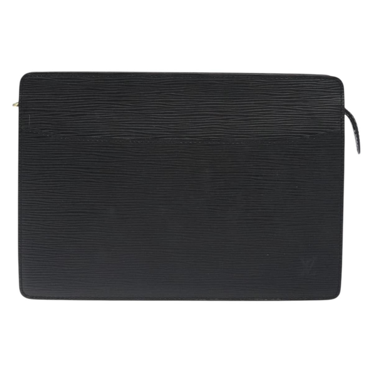 LOUIS VUITTON Epi Pochette Homme Clutch Bag Black Noir M52522 LV Auth th6189