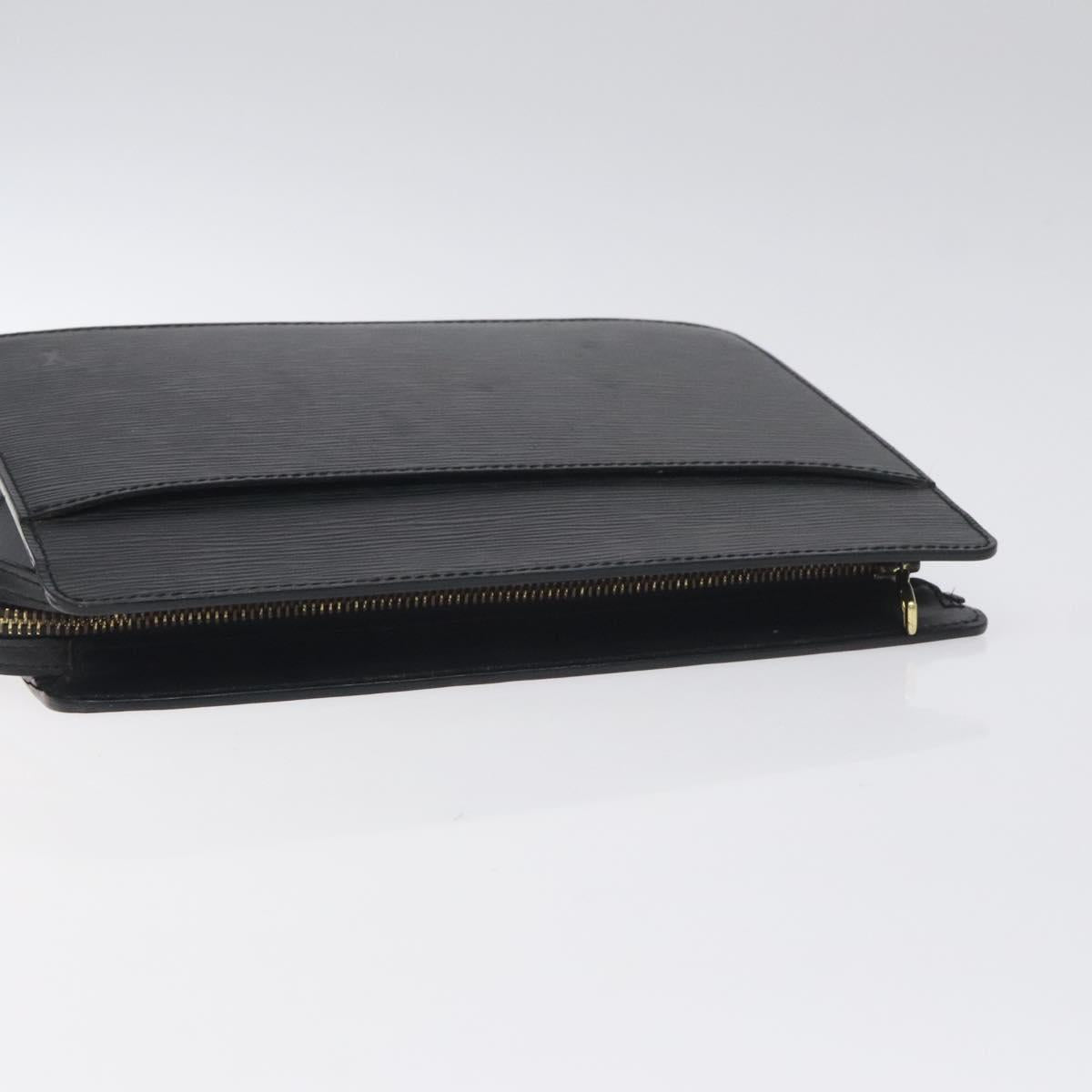 LOUIS VUITTON Epi Pochette Homme Clutch Bag Black Noir M52522 LV Auth th6189