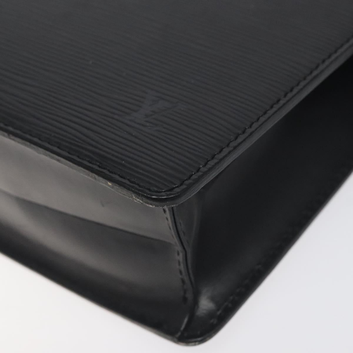 LOUIS VUITTON Epi Pochette Homme Clutch Bag Black Noir M52522 LV Auth th6189