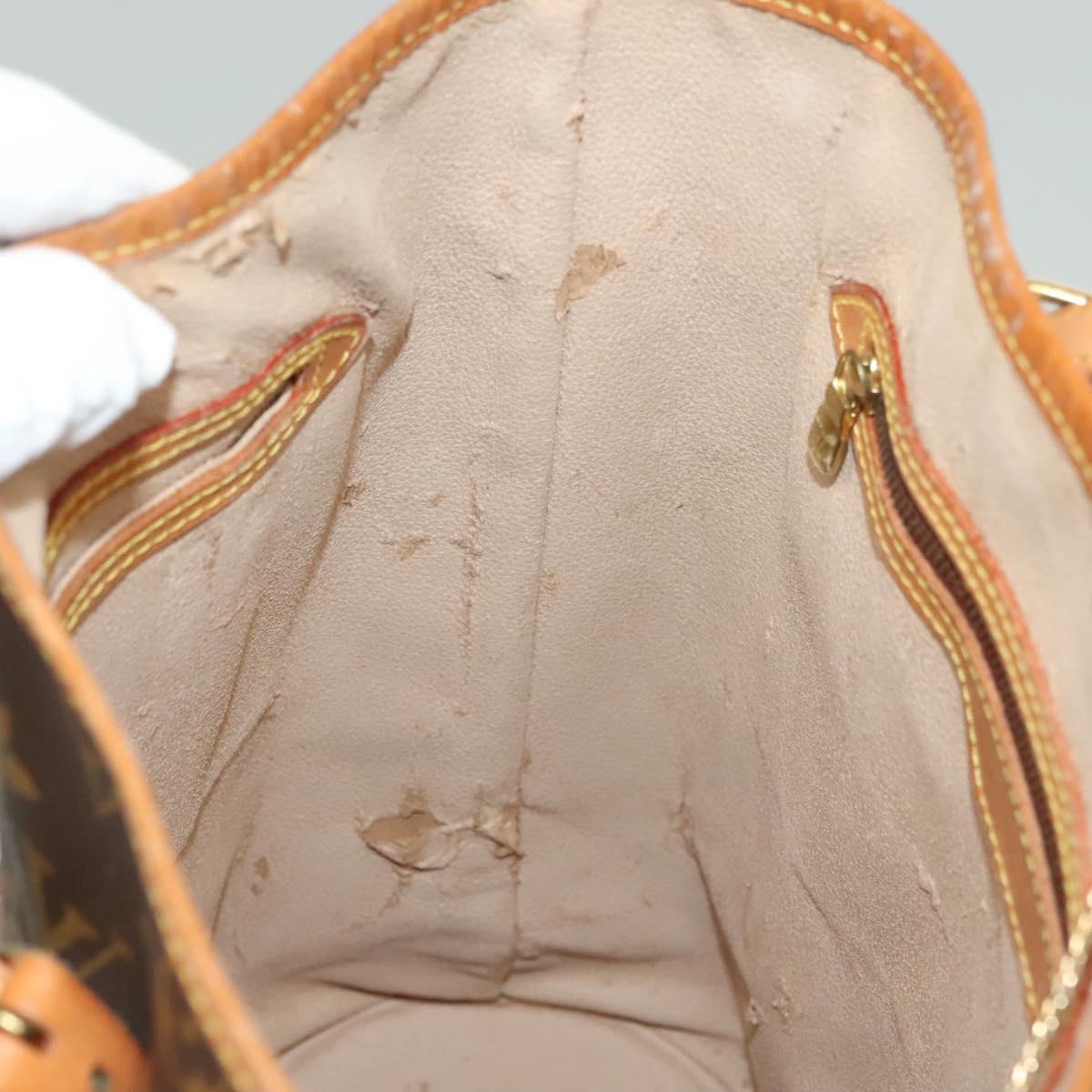 LOUIS VUITTON Monogram Bucket GM Shoulder Bag M42236 LV Auth th6192