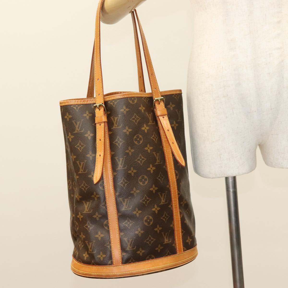LOUIS VUITTON Monogram Bucket GM Shoulder Bag M42236 LV Auth th6192