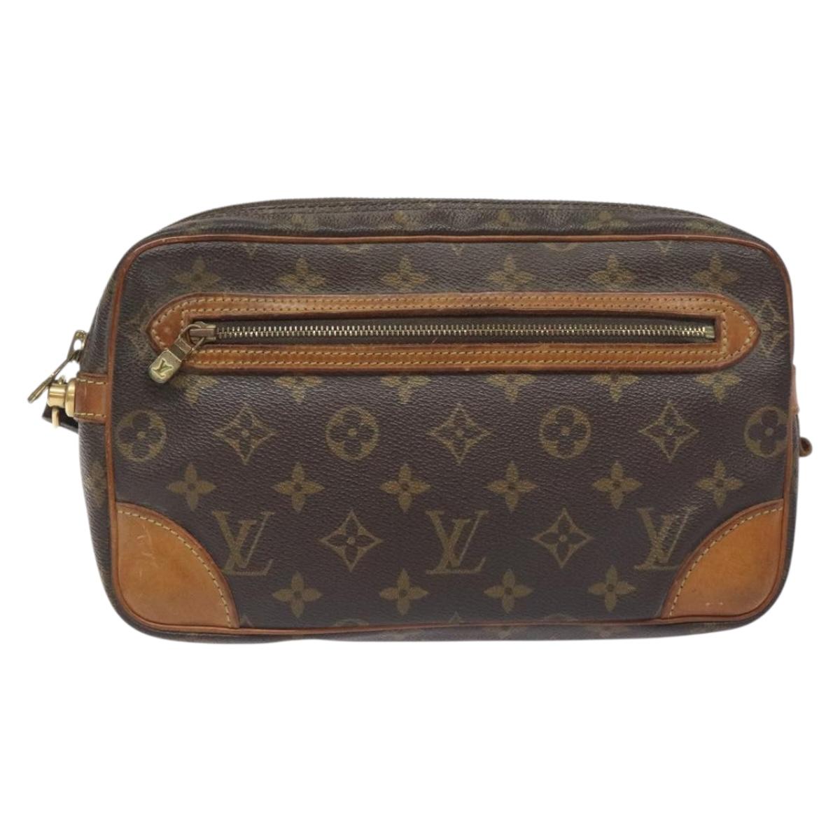 LOUIS VUITTON Monogram Marly Dragonne GM Clutch Bag M51825 LV Auth th6207