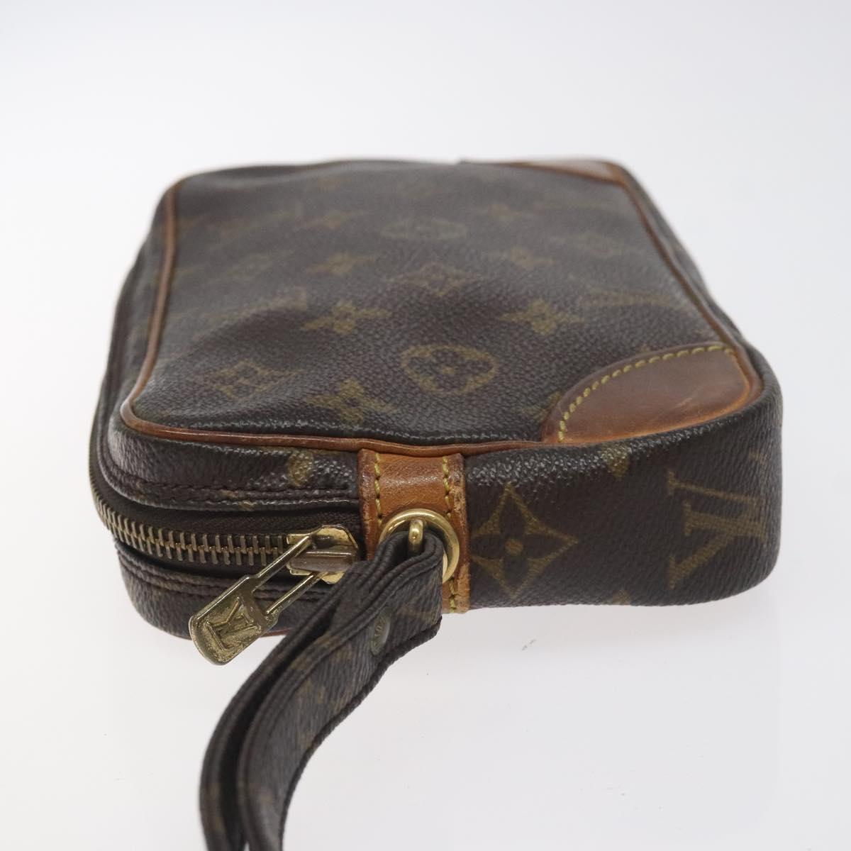 LOUIS VUITTON Monogram Marly Dragonne PM Clutch Bag M51827 LV Auth th6219