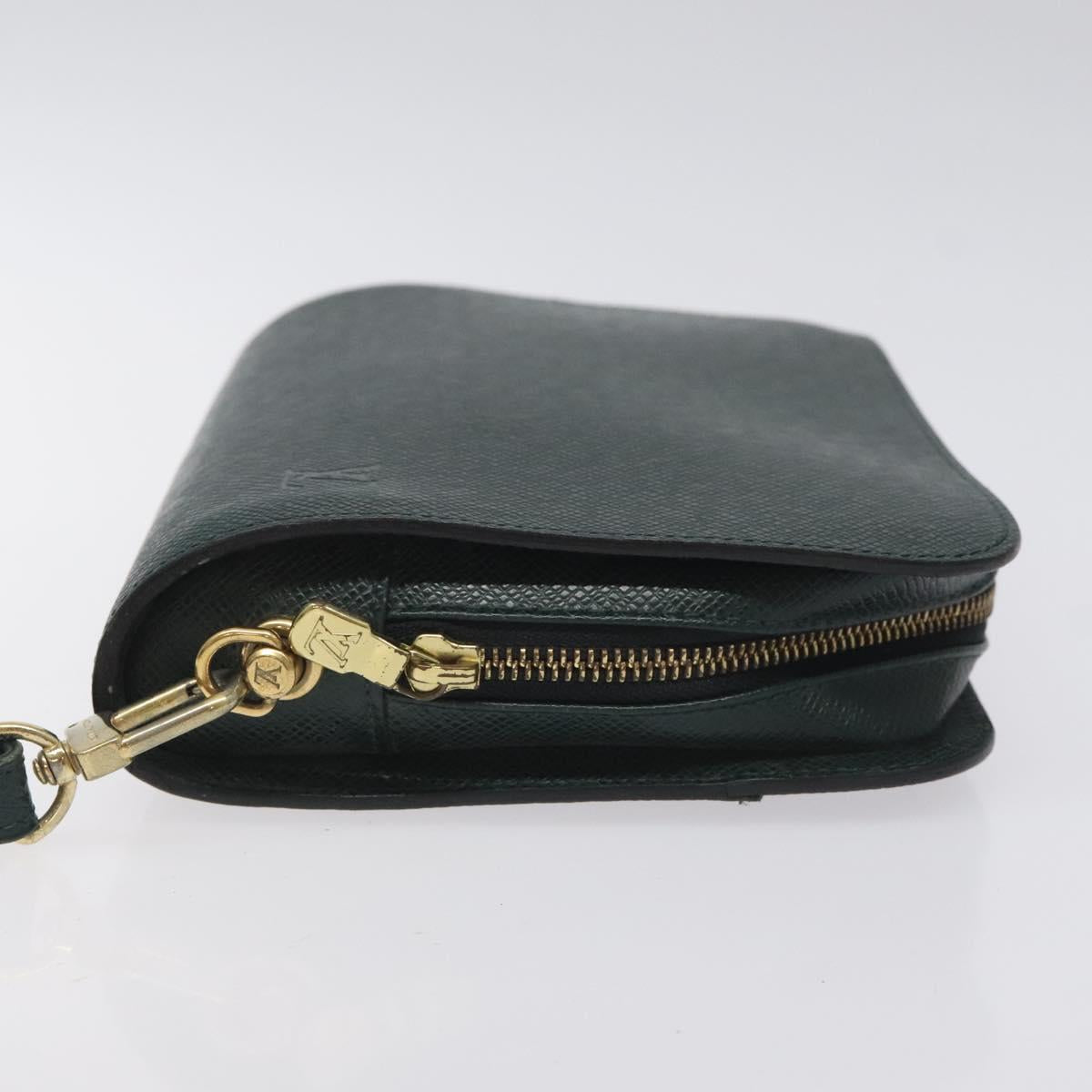 LOUIS VUITTON Taiga Baikal Clutch Bag Epicea M30184 LV Auth th6228