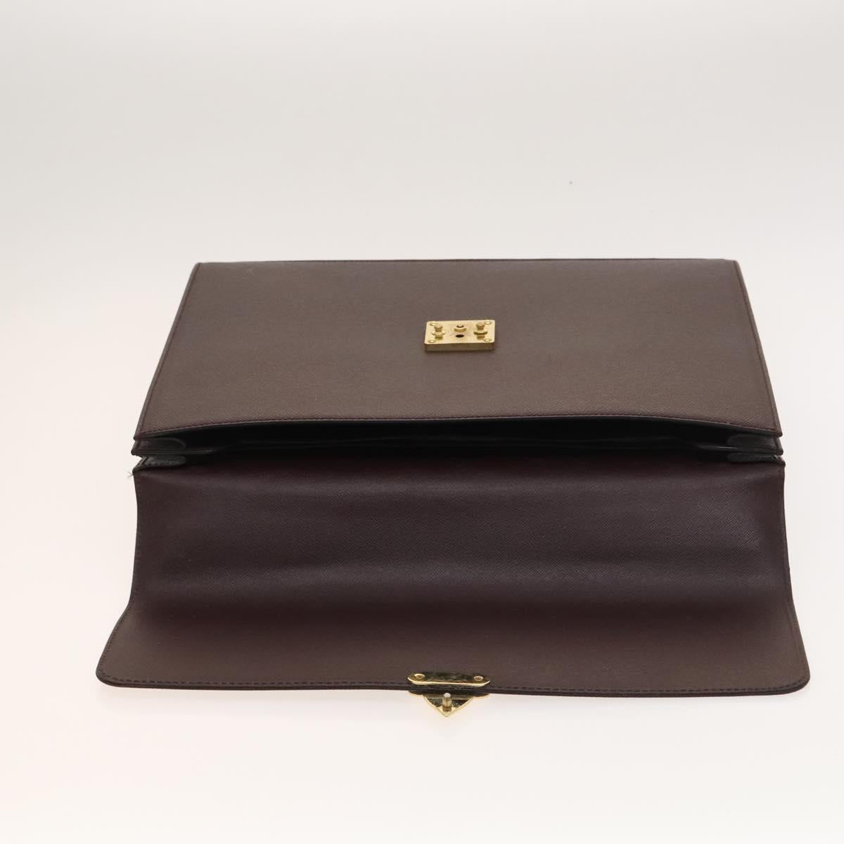 LOUIS VUITTON Taiga Serviette Kourad Business Bag Acajou M30076 LV Auth th6235