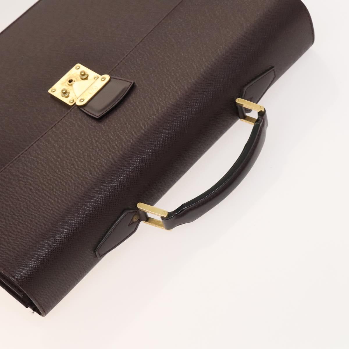 LOUIS VUITTON Taiga Serviette Kourad Business Bag Acajou M30076 LV Auth th6235