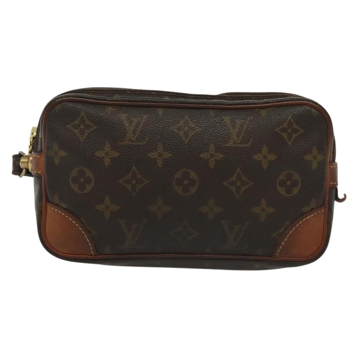 LOUIS VUITTON Monogram Marly Dragonne PM Clutch Bag M51827 LV Auth th6250