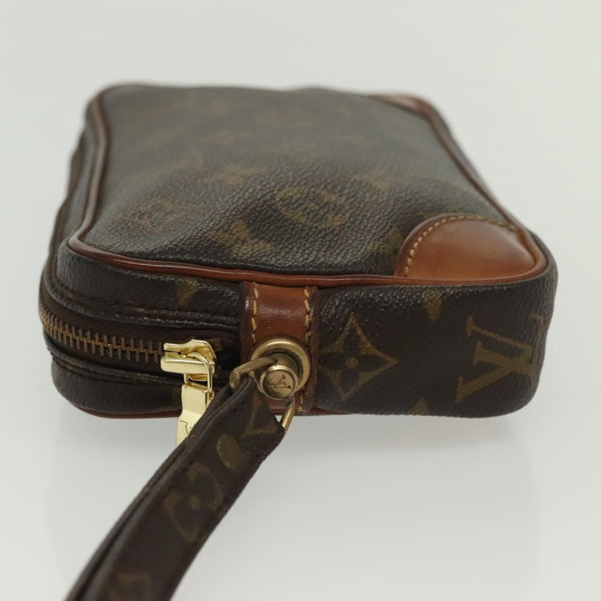 LOUIS VUITTON Monogram Marly Dragonne PM Clutch Bag M51827 LV Auth th6250