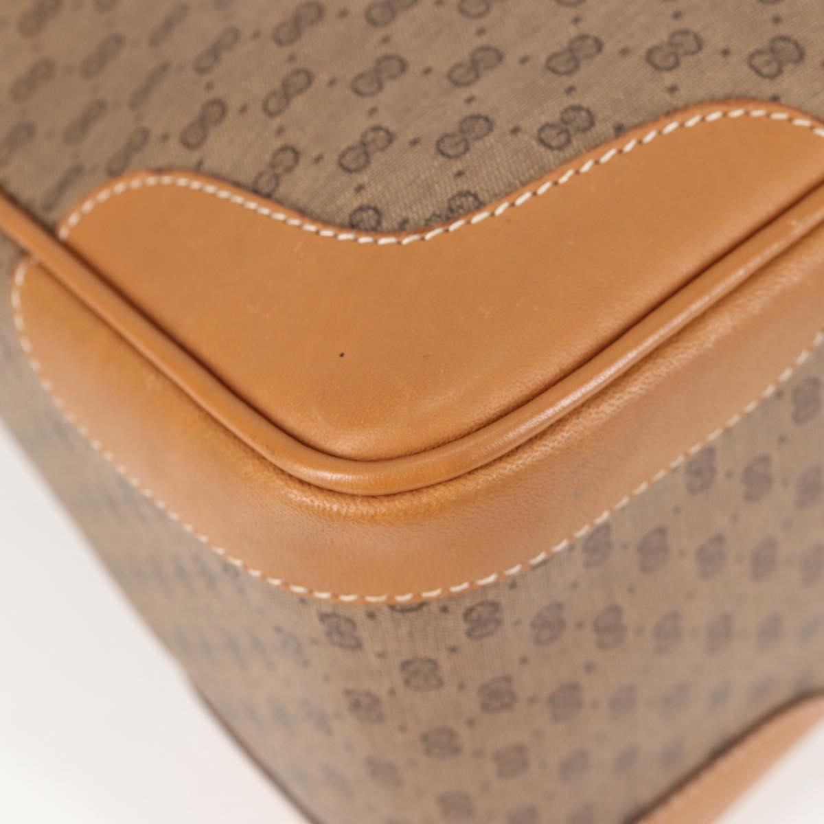 GUCCI Micro GG Supreme Boston Bag PVC 2way Beige Gold 002 122 0033 Auth th6260