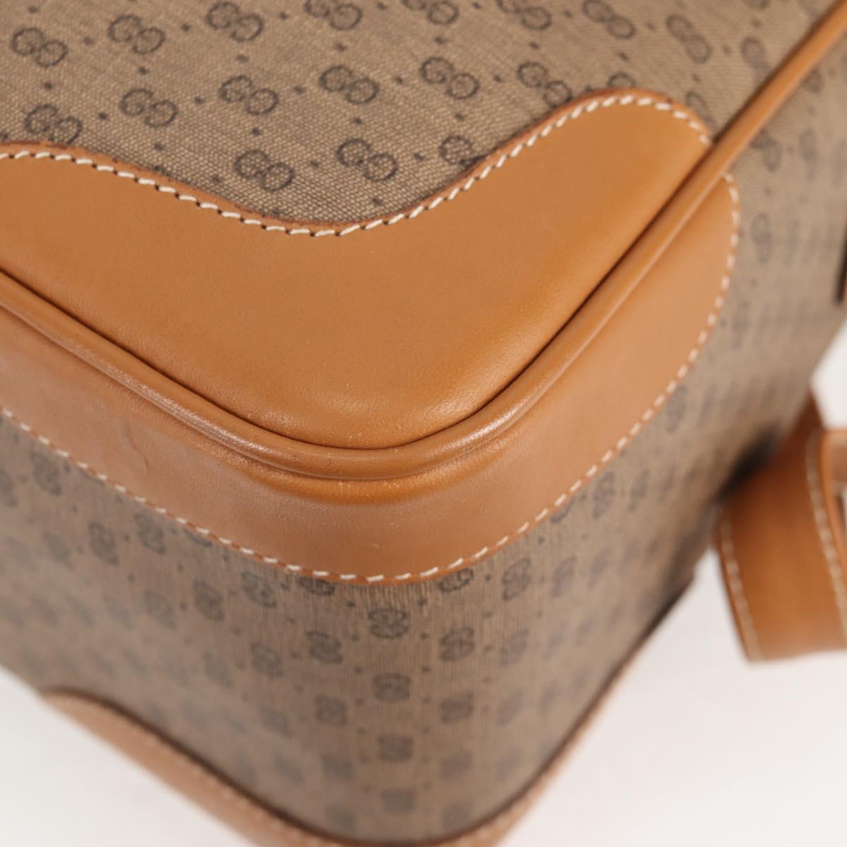 GUCCI Micro GG Supreme Boston Bag PVC 2way Beige Gold 002 122 0033 Auth th6260