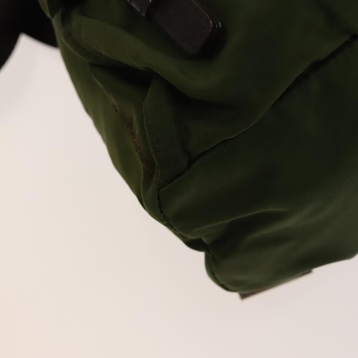 PRADA Backpack Nylon Khaki Auth th6262